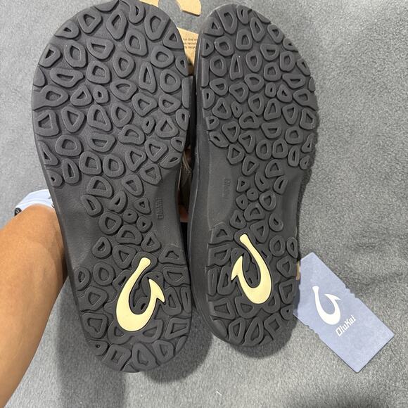 Men's Olukai Ohana Flip Flop Comfort Sandals Clay/onyx(gray) US Size 9 - Picture 3 of 5